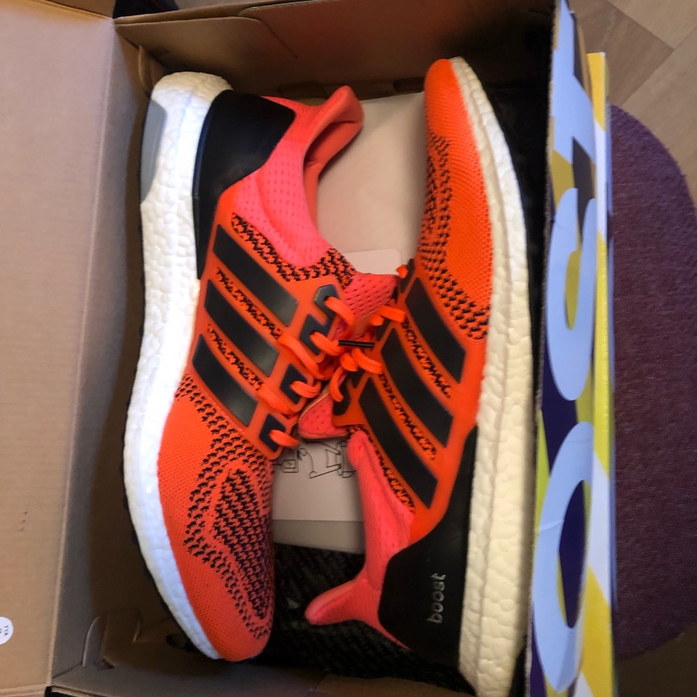 Adidas Size 11 ultra boost 1.0 solar orange (2016)